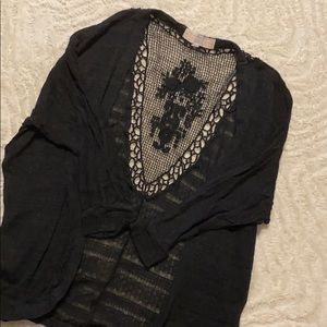 Black sweater with cutout